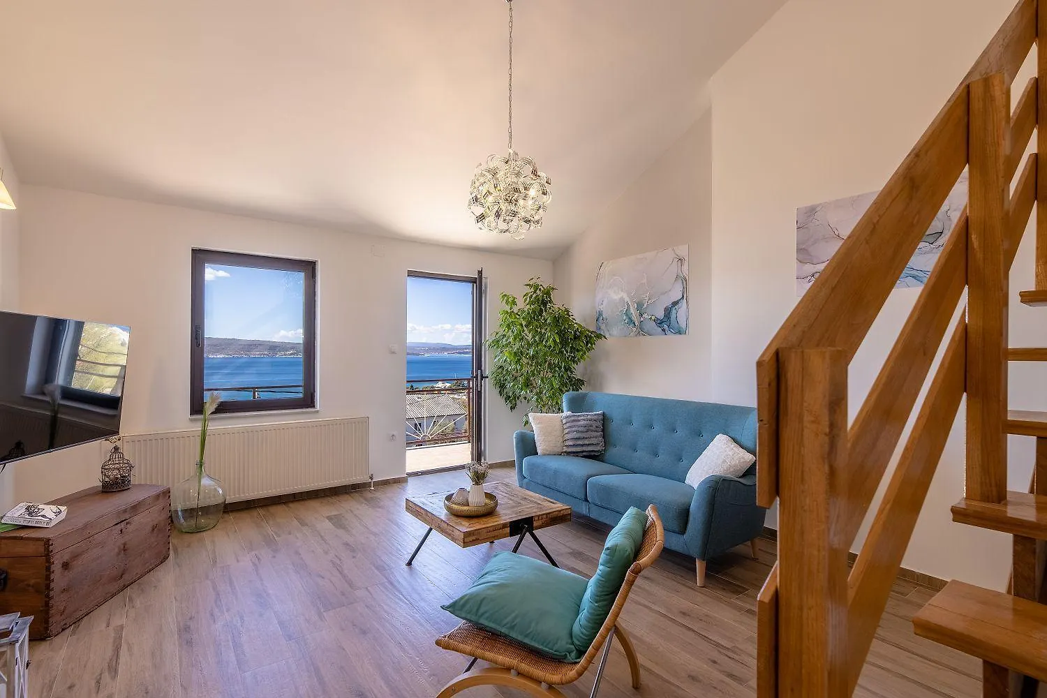 Modernes Apartment Mit Traumhaften Meerblick, Nur 400 Meter Zum Strand Crikvenica Croatia
