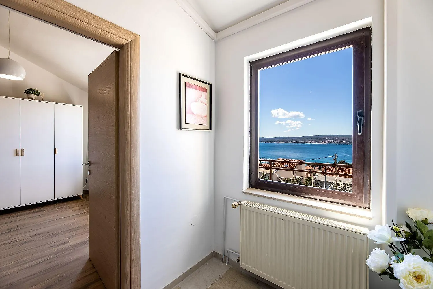 Modernes Apartment Mit Traumhaften Meerblick, Nur 400 Meter Zum Strand Crikvenica