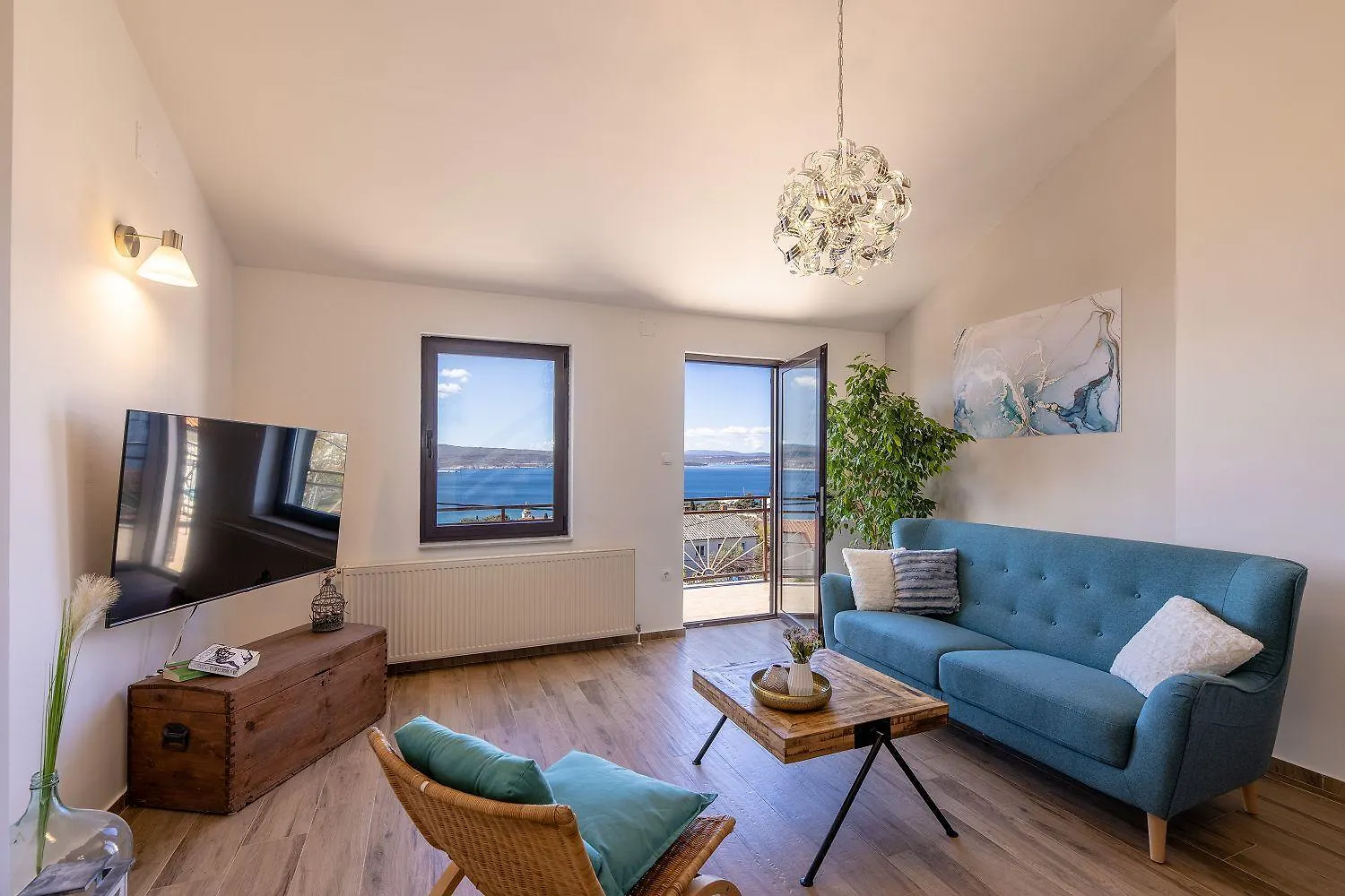 Modernes Apartment Mit Traumhaften Meerblick, Nur 400 Meter Zum Strand Crikvenica