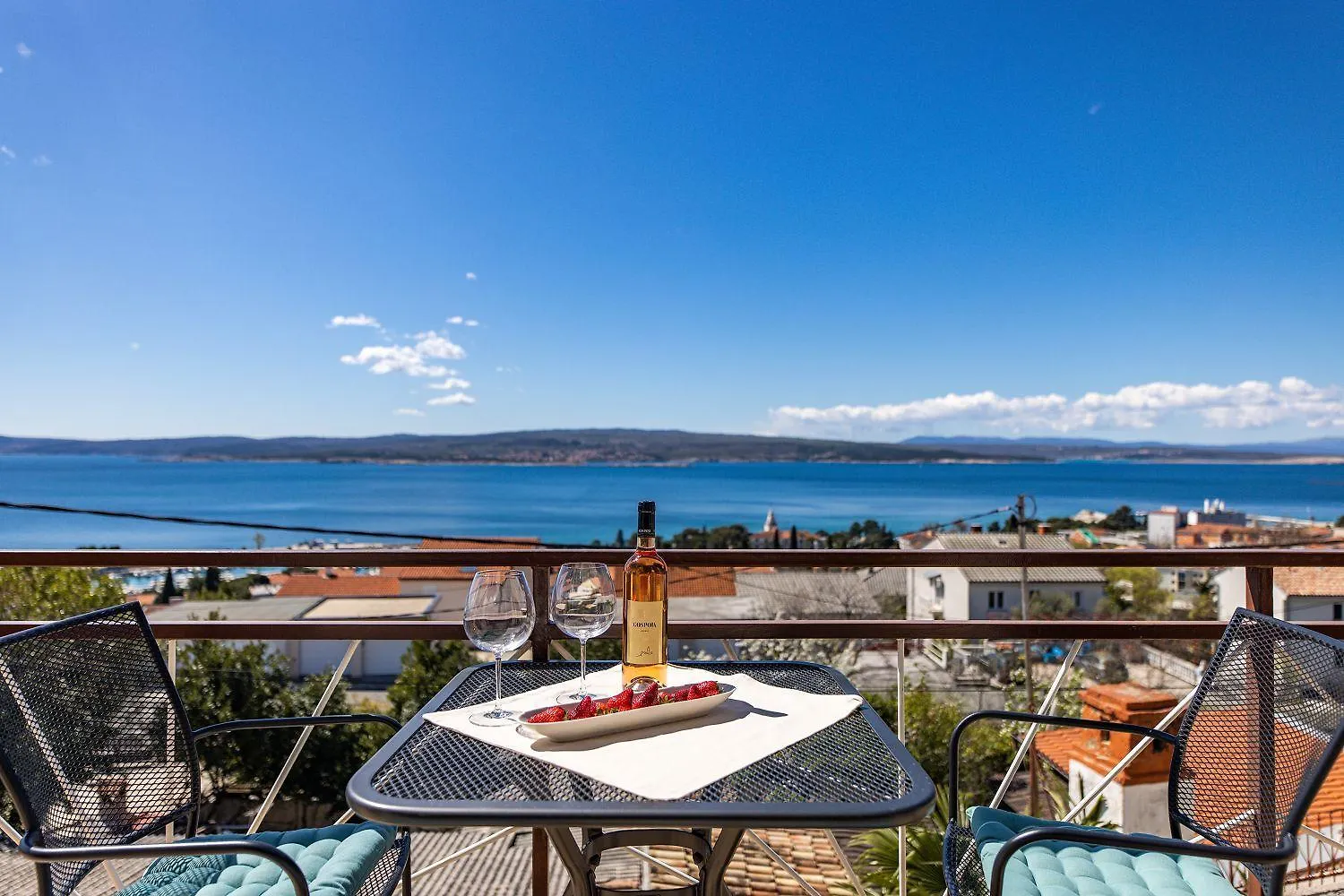 Modernes Apartment Mit Traumhaften Meerblick, Nur 400 Meter Zum Strand Crikvenica